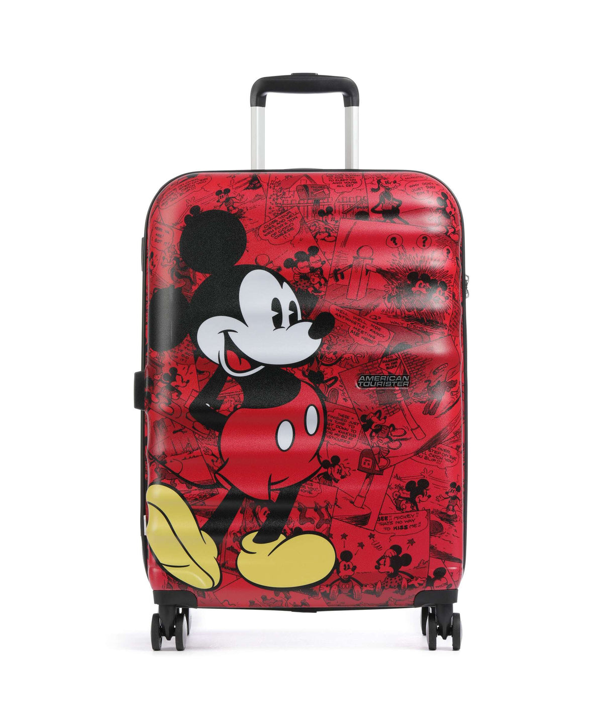 American Tourister Wavebreaker Disney Spinner (4 wheels) mickey comics red