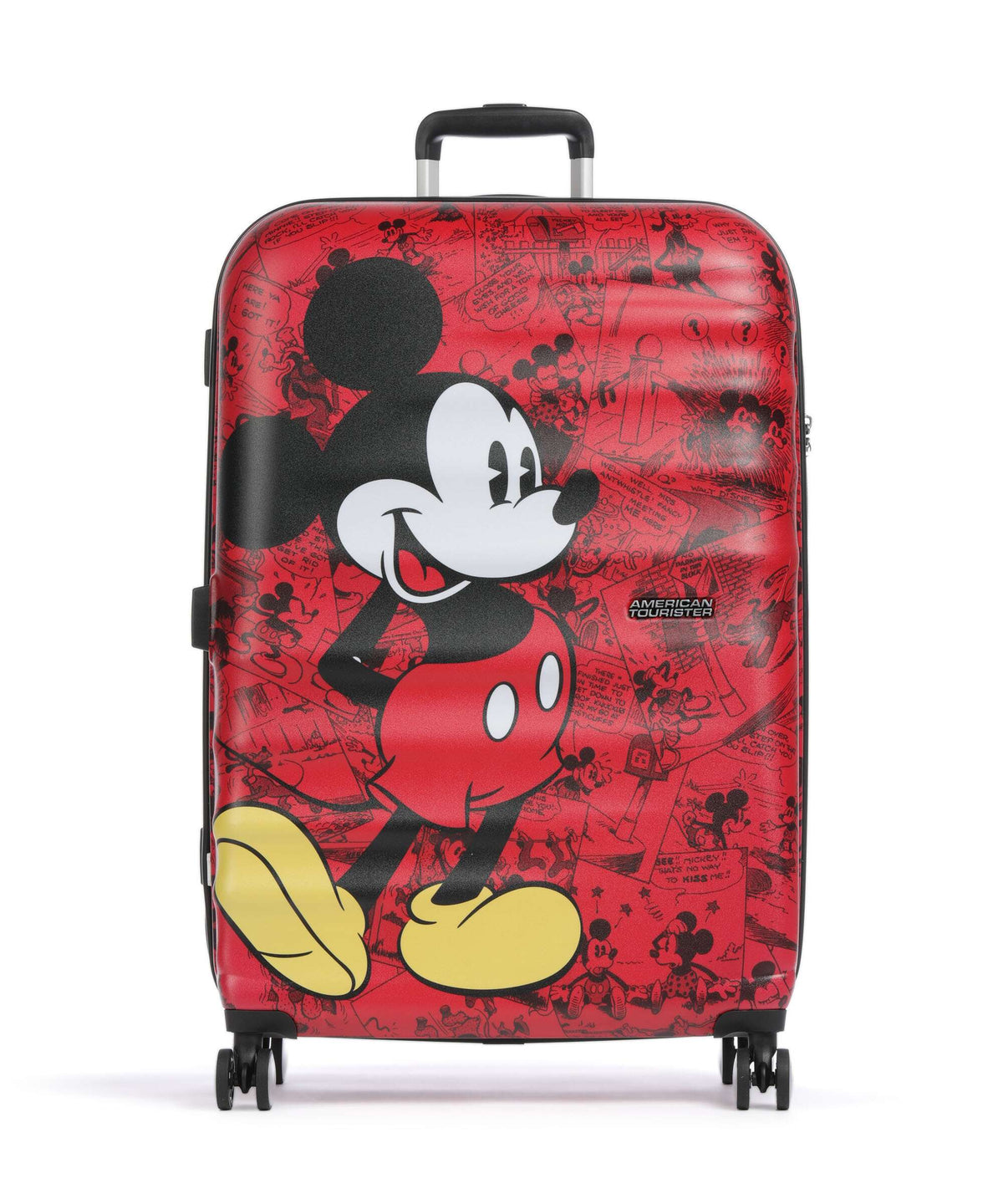 American Tourister Wavebreaker Disney Spinner (4 wheels) mickey comics red