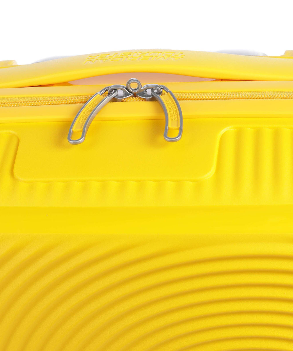 American Tourister Soundbox Mini Kids Trolley golden yellow