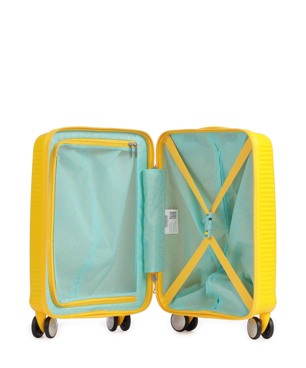 American Tourister Soundbox Mini Kids Trolley golden yellow