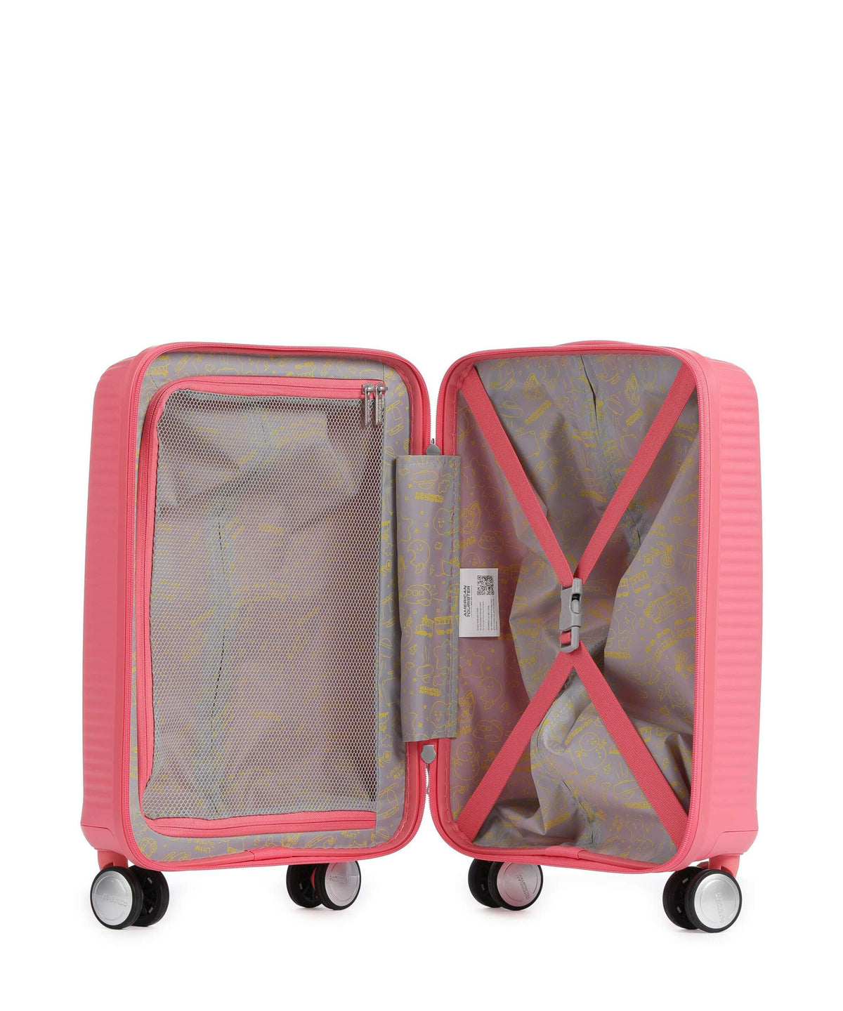 American Tourister Soundbox Mini Kids Trolley sun kissed coral