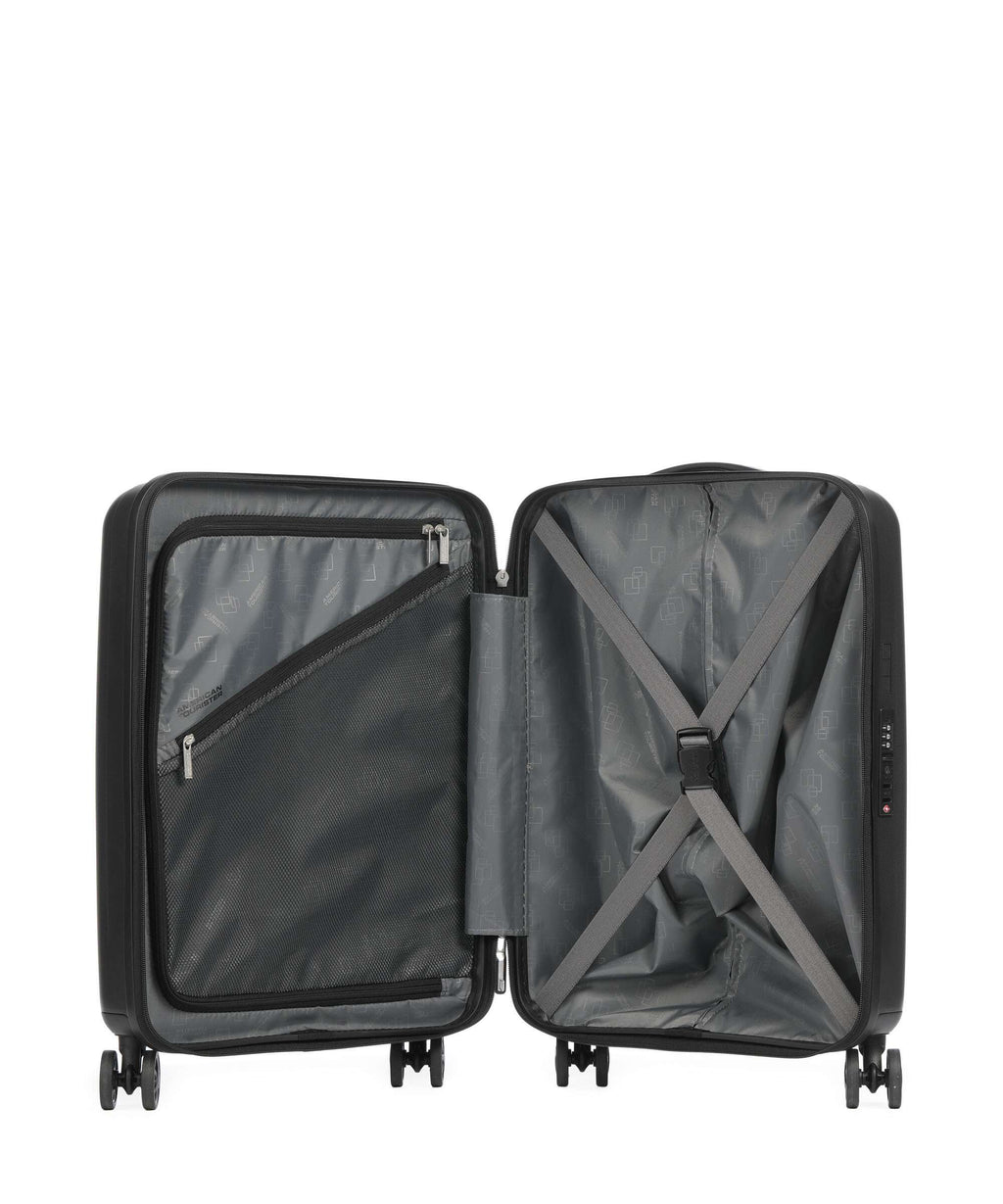 American Tourister Rejoy Spinner (4 wheels) true black