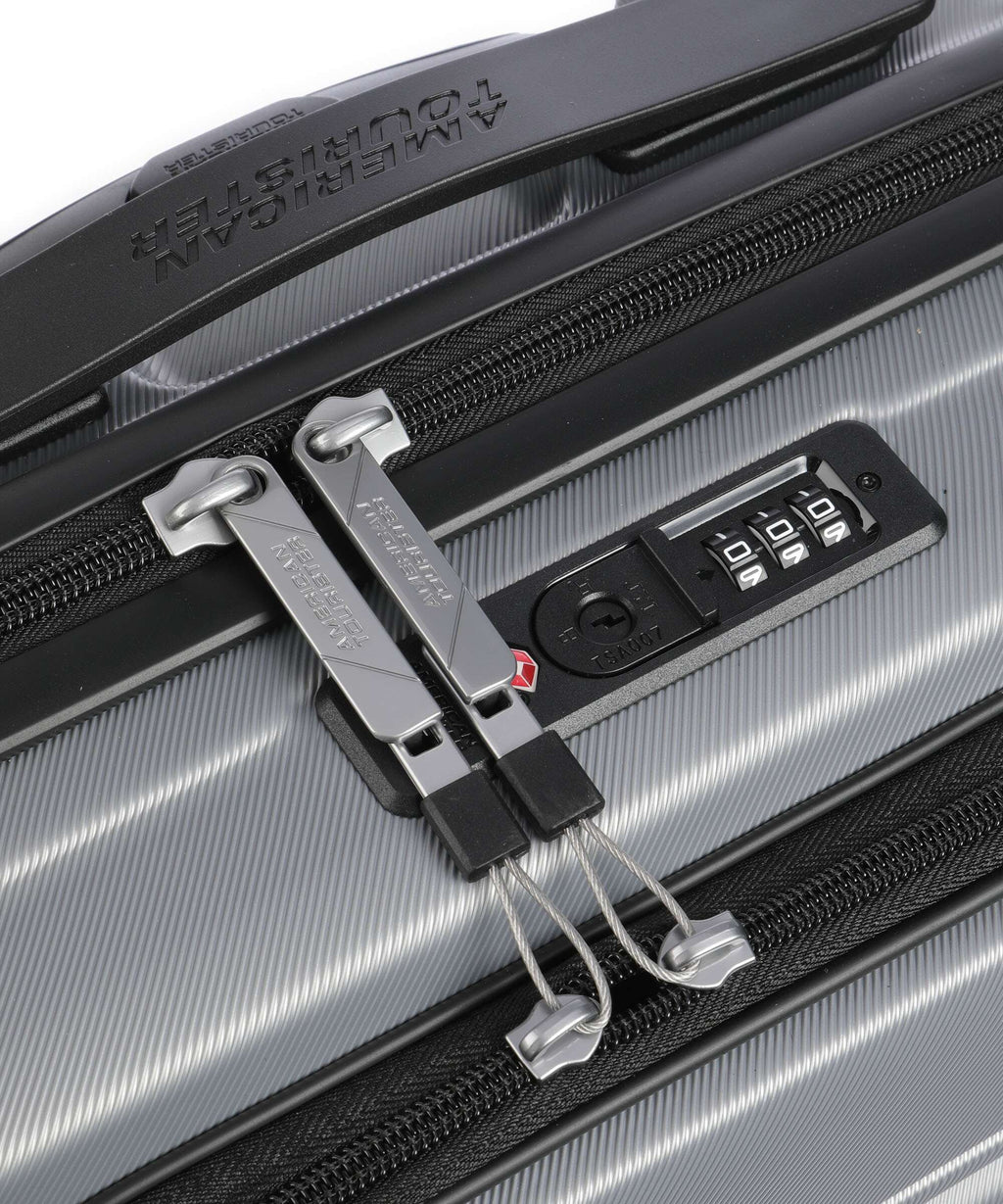 American Tourister Flashline Spinner (4 wheels) sky silver