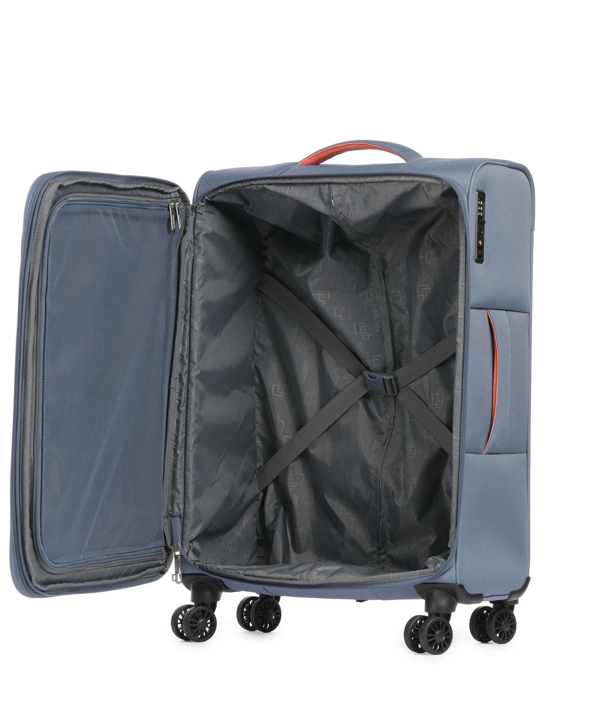 American Tourister Cloudrider M Spinner (4 wheels) stone blue