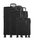 American Tourister Nitestream Suitcase set (4 wheels) black/grey