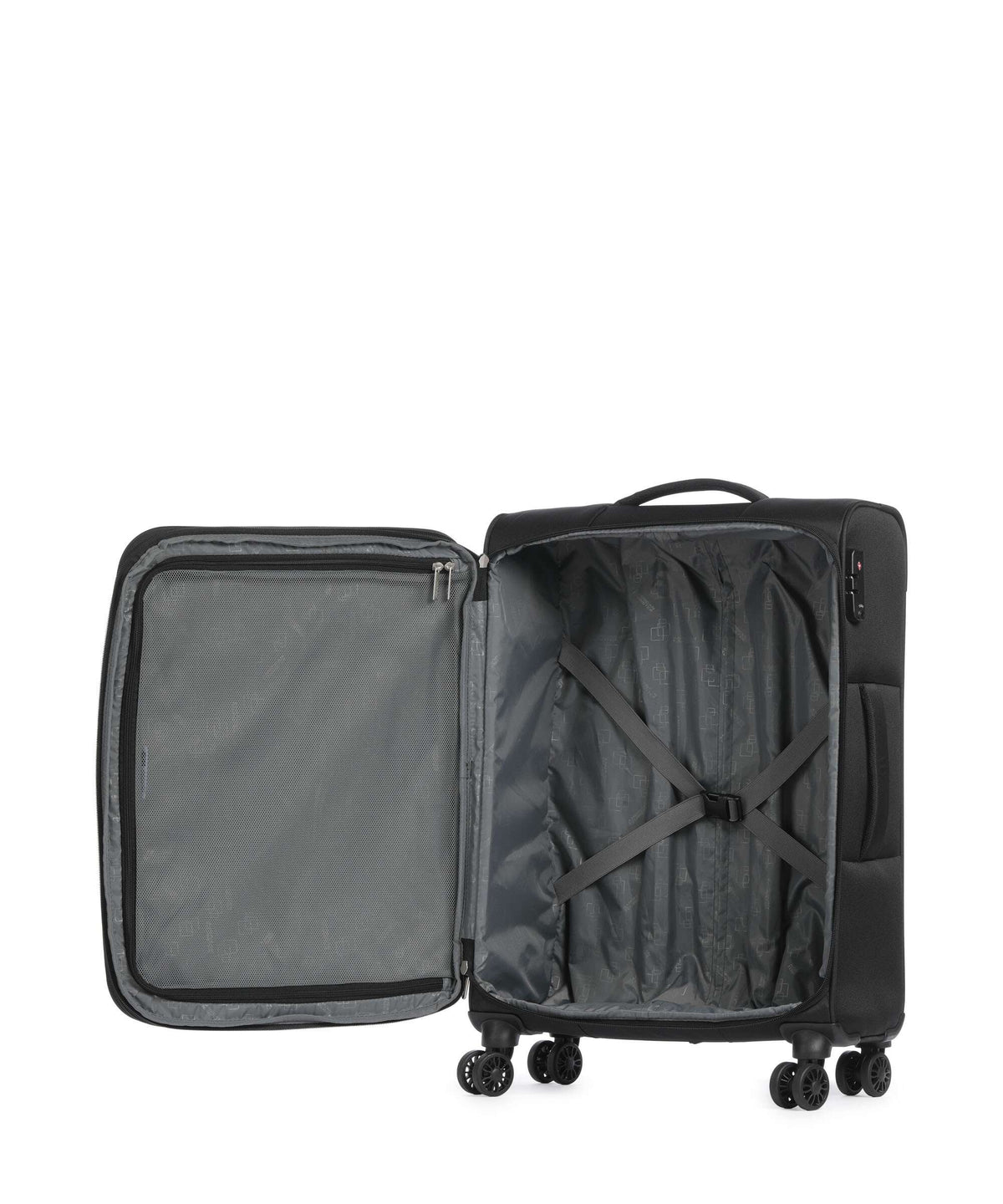 American Tourister Nitestream Suitcase set (4 wheels) black/grey