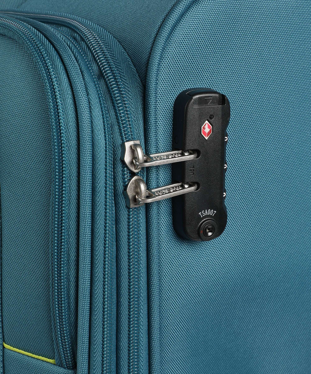American Tourister Nitestream Suitcase set (4 wheels) teal/lime
