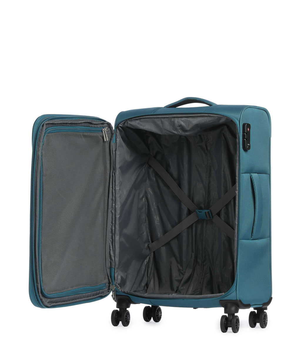 American Tourister Nitestream Suitcase set (4 wheels) teal/lime