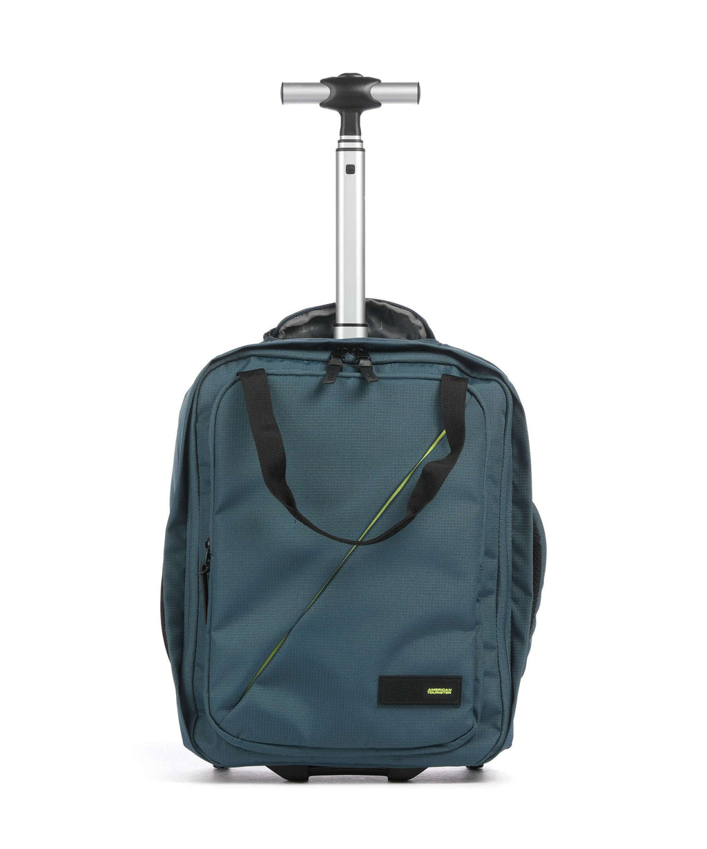 American Tourister Take2Cabin Backpack with wheels harbor blue