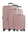 American Tourister Aerojoy Suitcase set (4 wheels) metallic rose