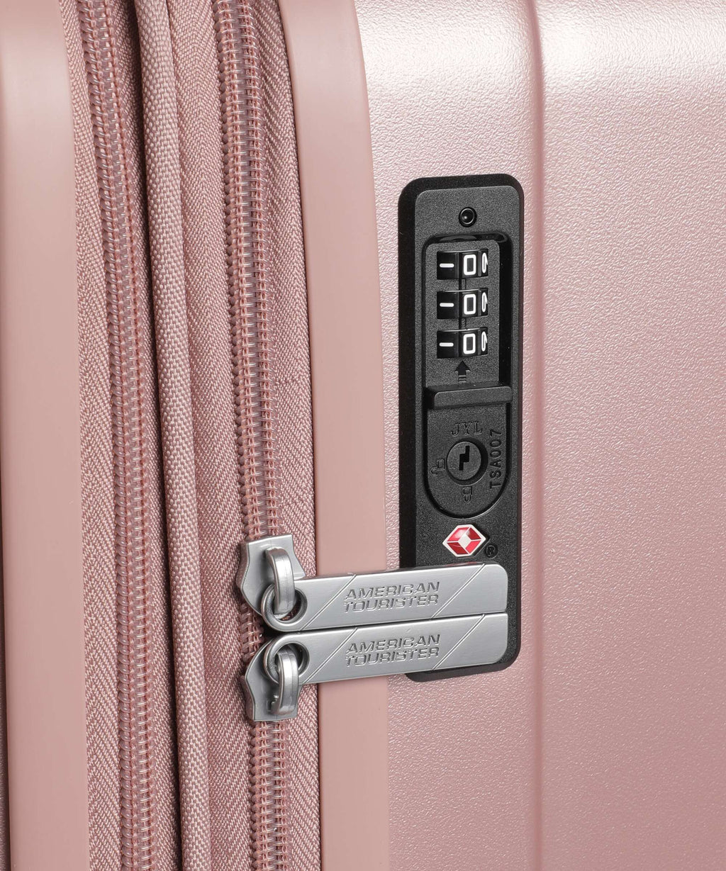 American Tourister Aerojoy Suitcase set (4 wheels) metallic rose