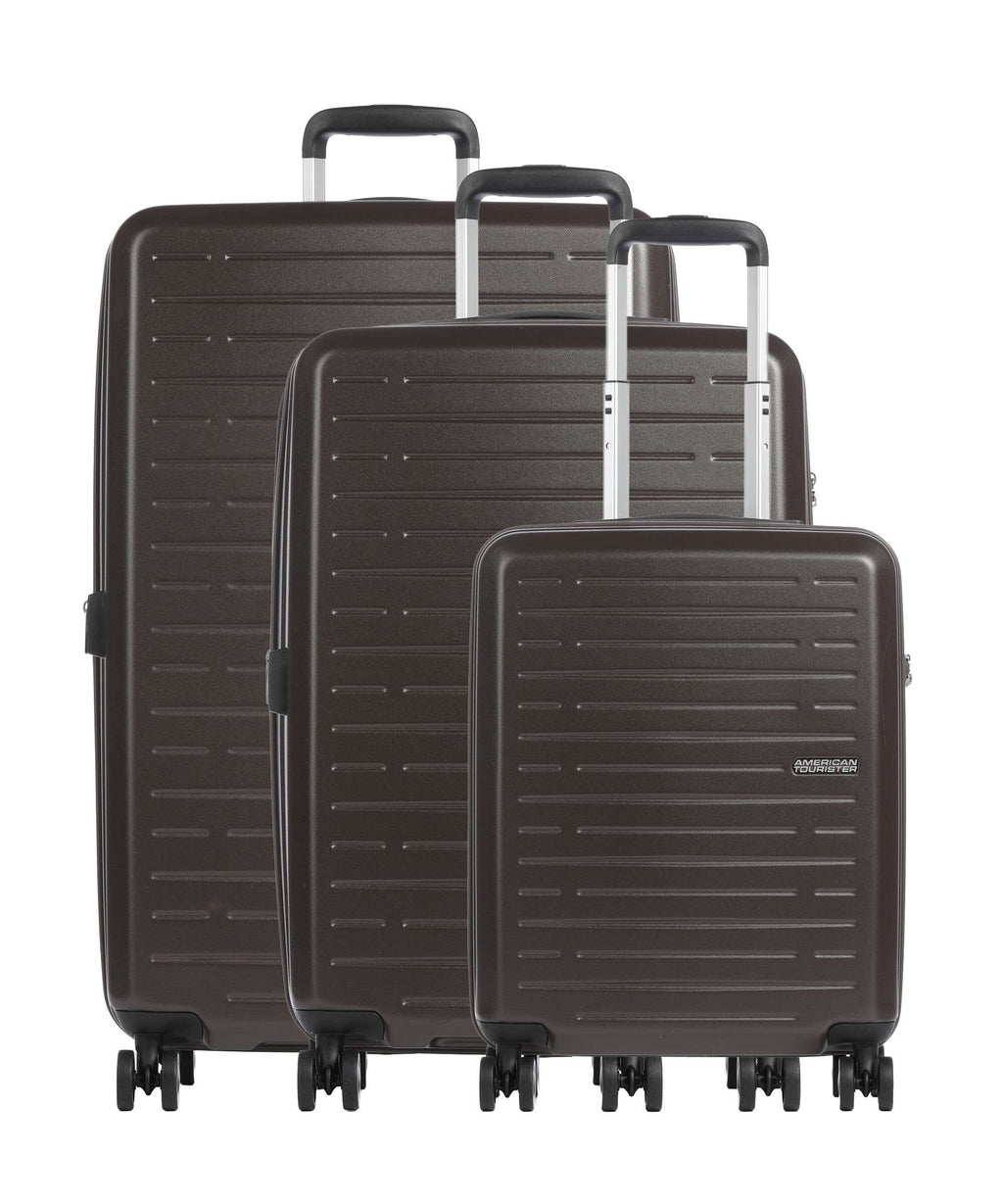 American Tourister Aerojoy Suitcase set (4 wheels) metallic brown