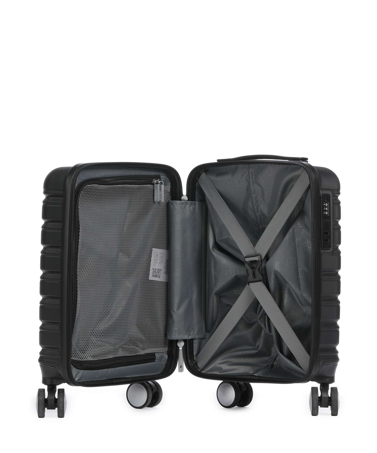 American Tourister Flashline Spinner (4 wheels) shadow black