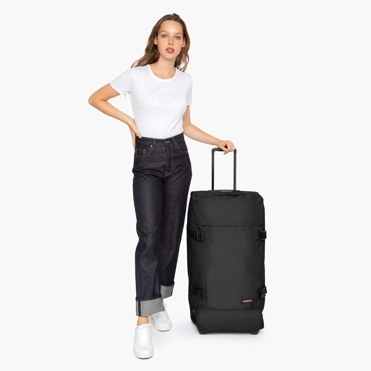 Eastpak Tranverz L Travel bag with wheels schwarz