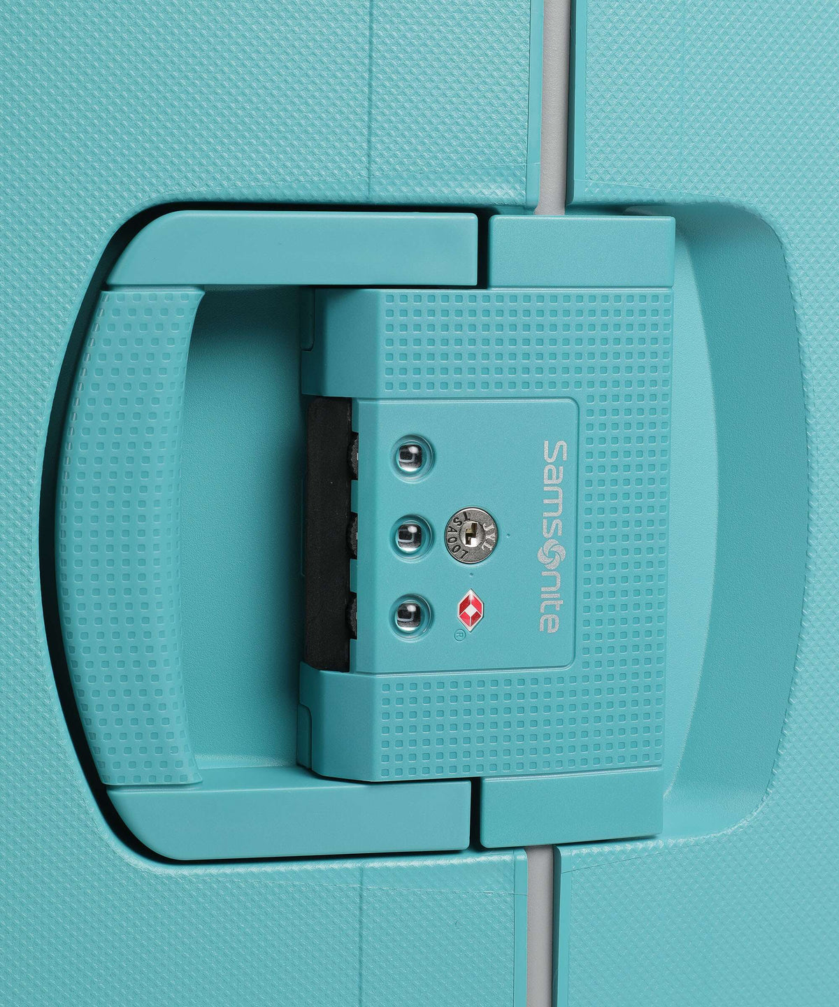 Samsonite S'Cure Spinner (4 wheels) aqua blue