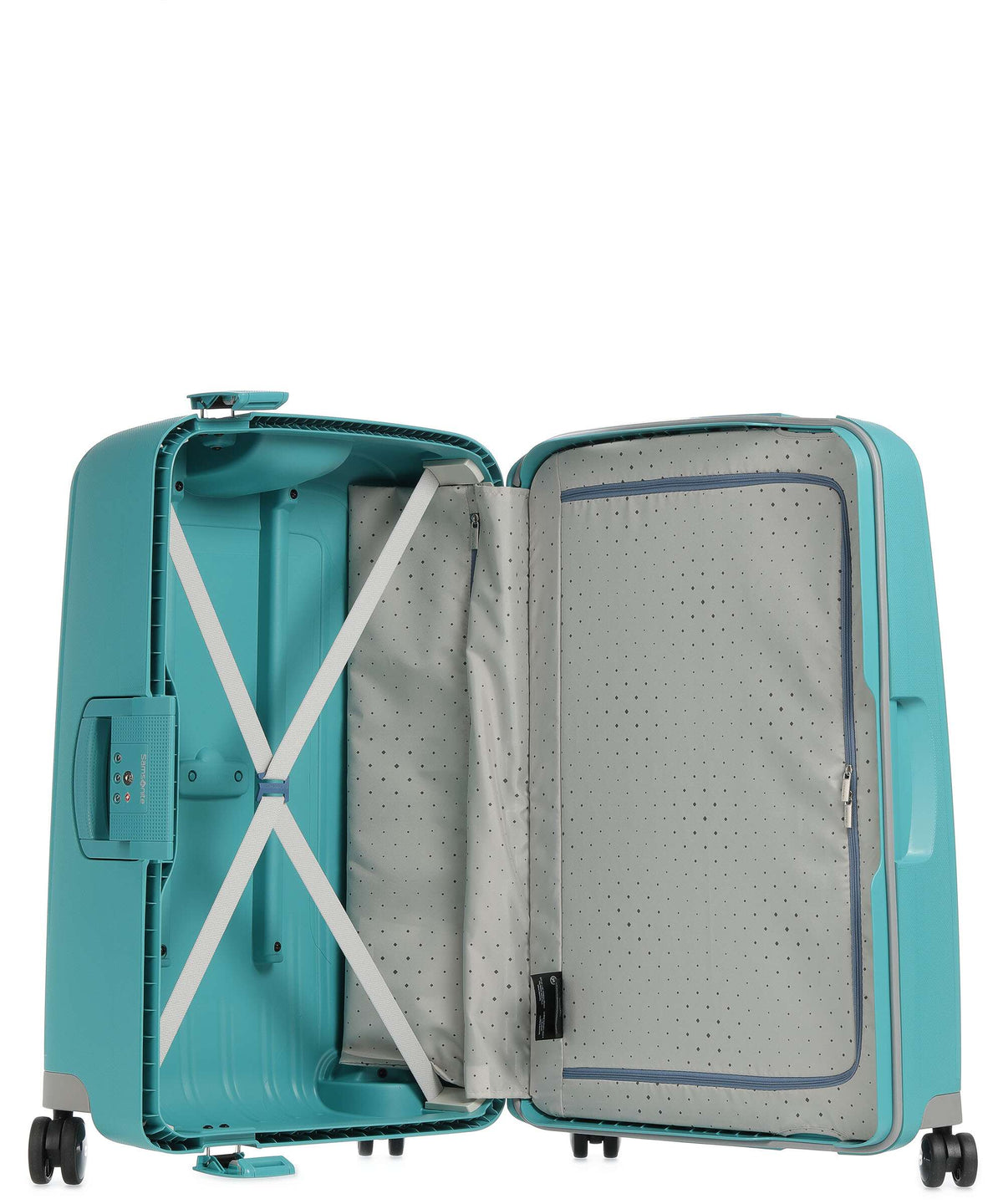 Samsonite S'Cure Spinner (4 wheels) aqua blue