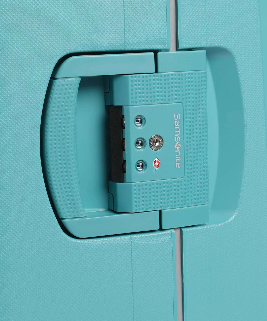 Samsonite S'Cure Spinner (4 wheels) aqua blue