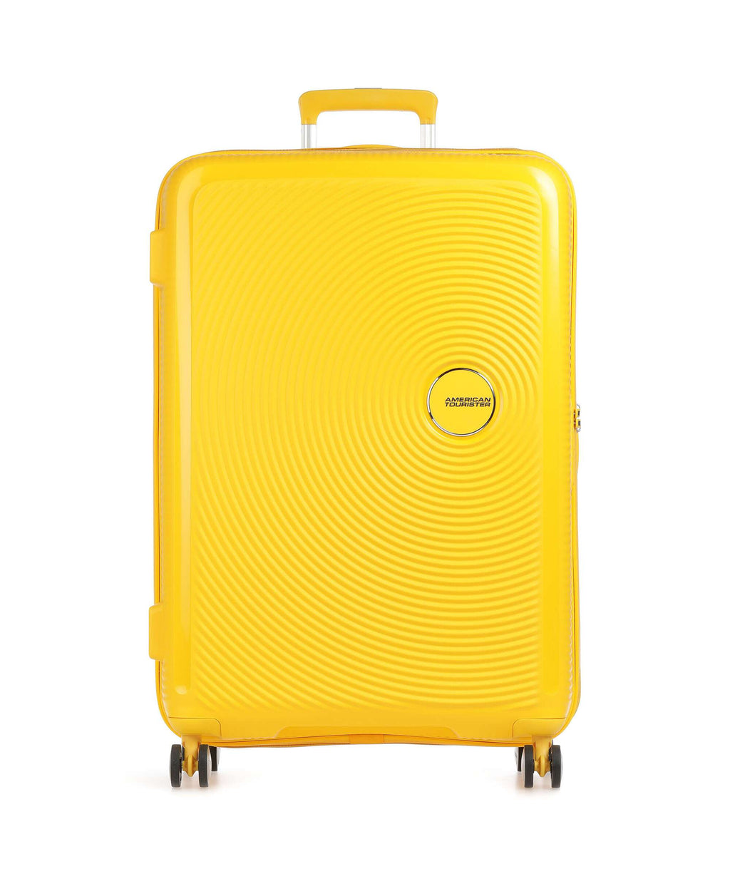 American Tourister Soundbox Spinner (4 wheels) golden yellow