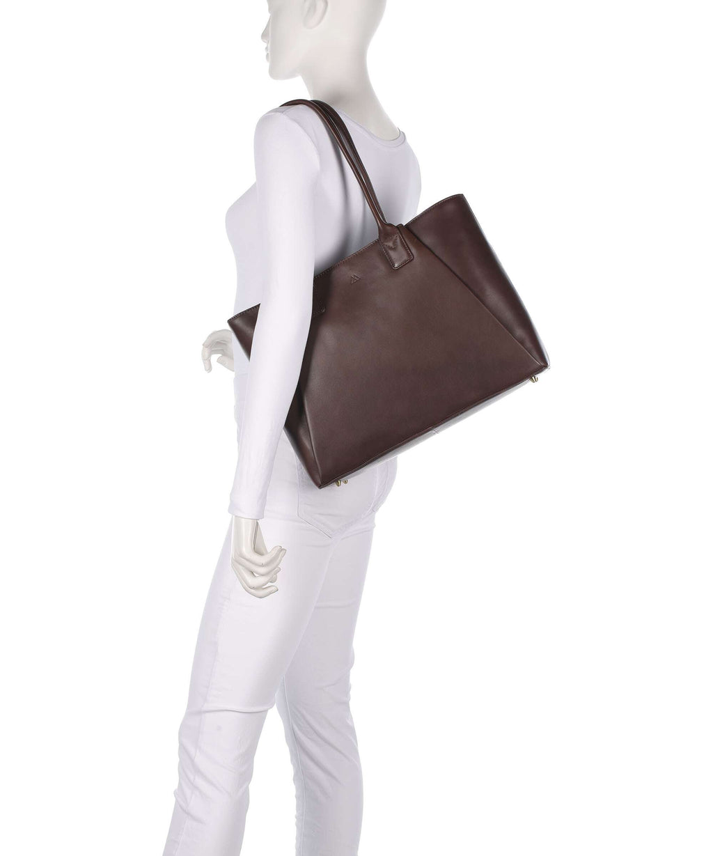 Markberg Saya Tote bag dark brown/gold