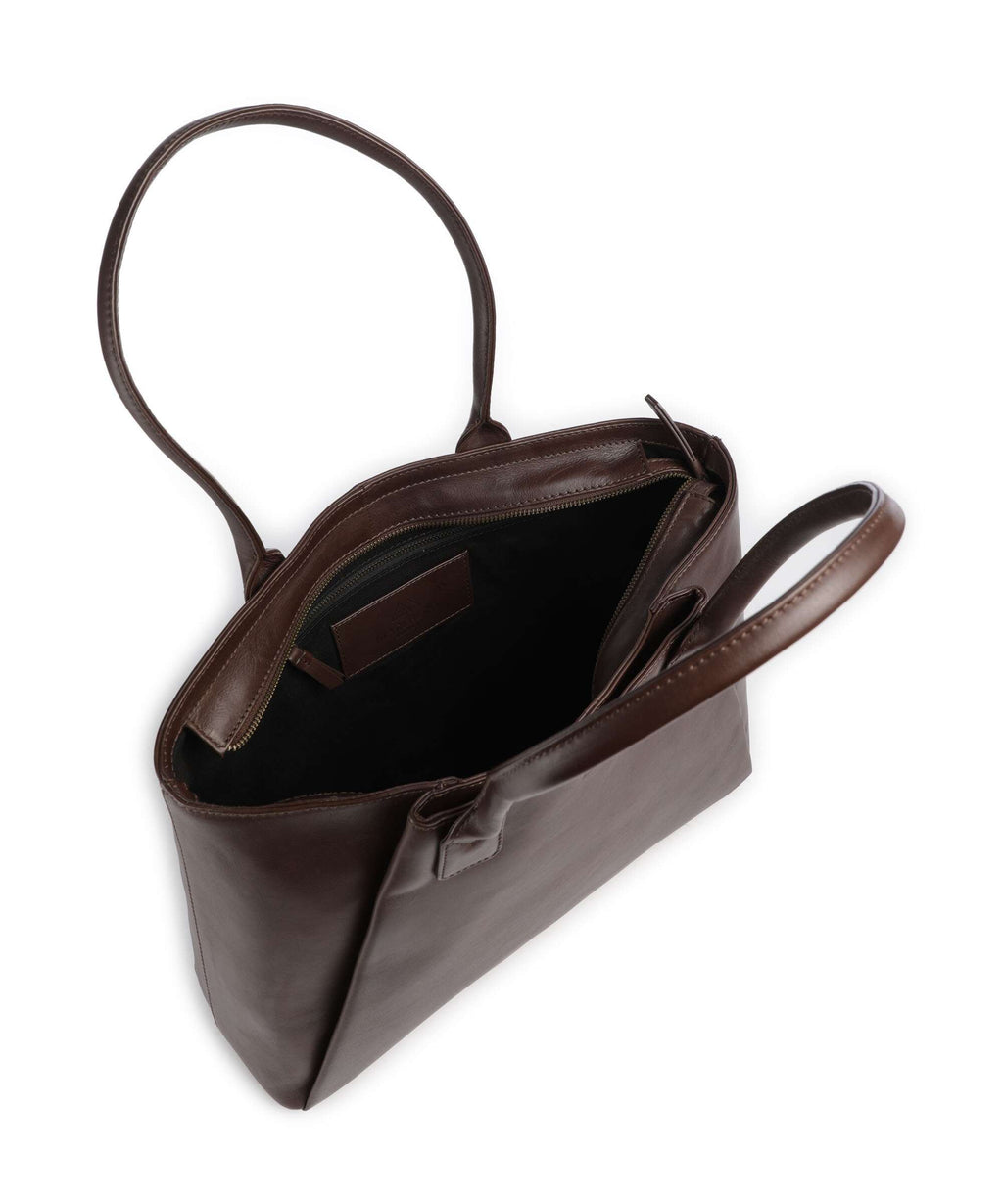 Markberg Saya Tote bag dark brown/gold