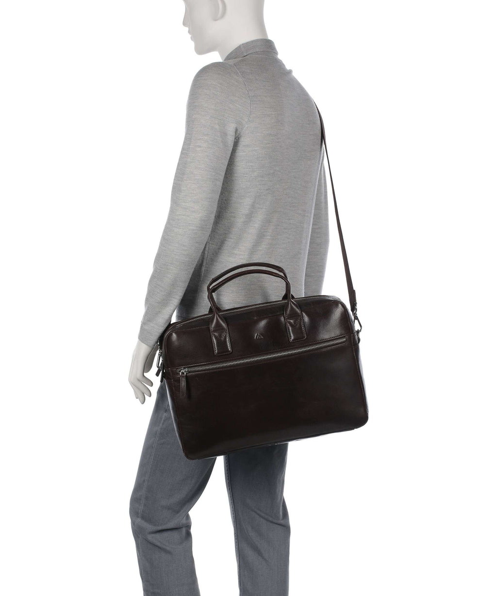 Markberg KingstonMBG Briefcase espresso brown