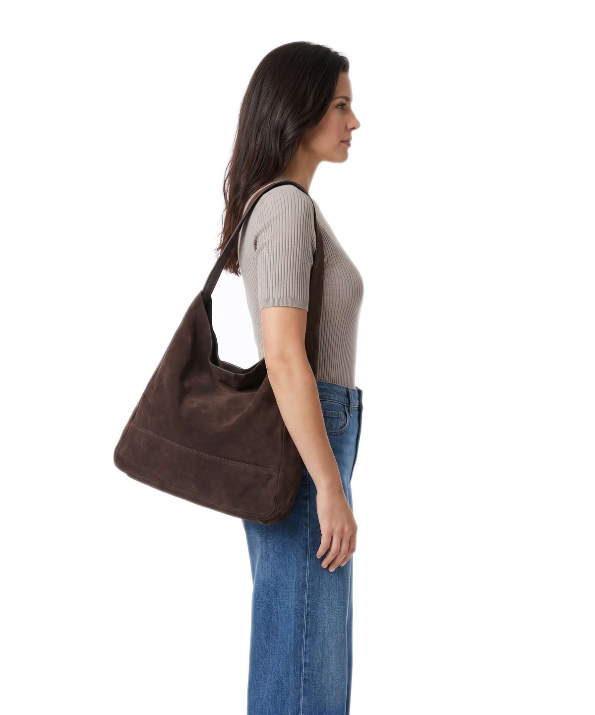 Markberg ShelbyMBG Hobo bag dark brown