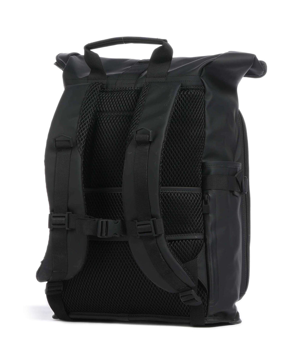 Rains Texel Moulded Rolltop backpack black