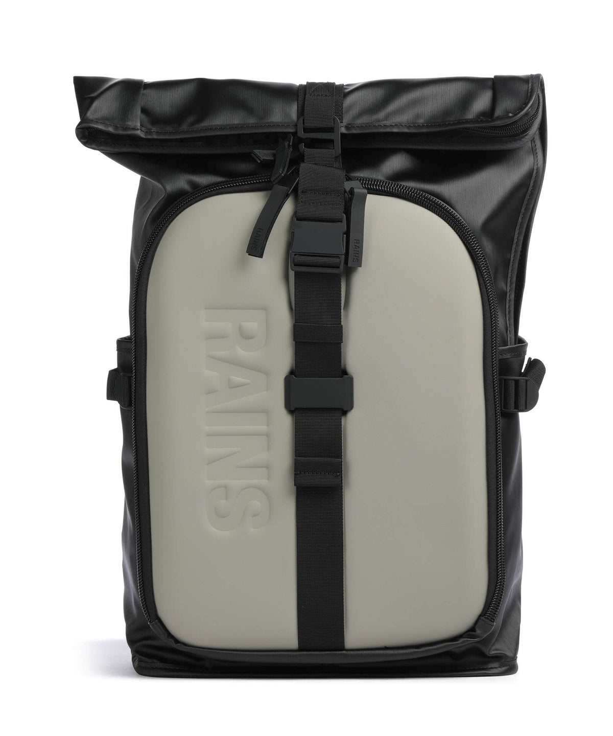 Rains Texel Moulded Rolltop backpack black grain