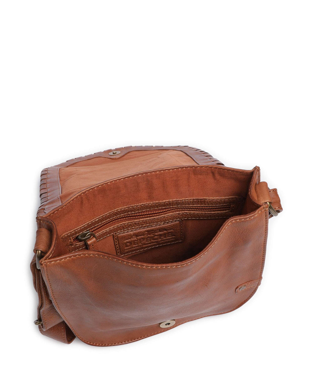 Depeche Tailors Stitch Crossbody bag cognac
