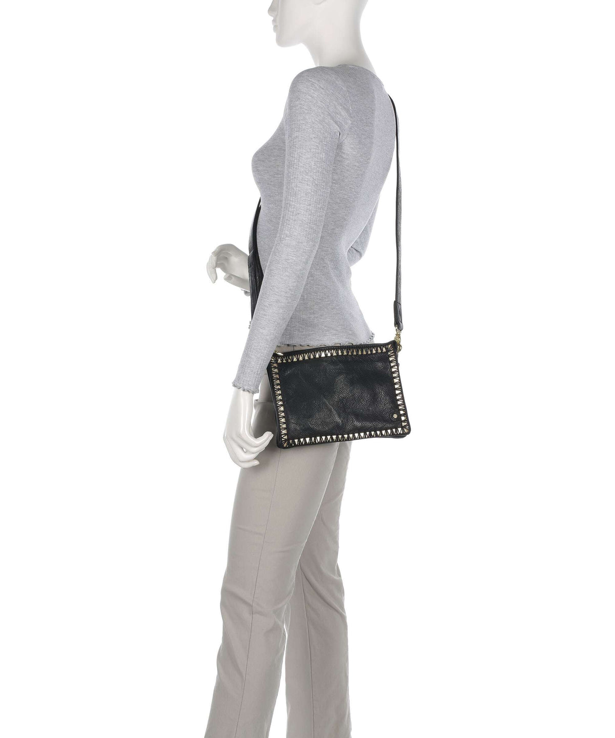Depeche Golden Magic Crossbody bag black