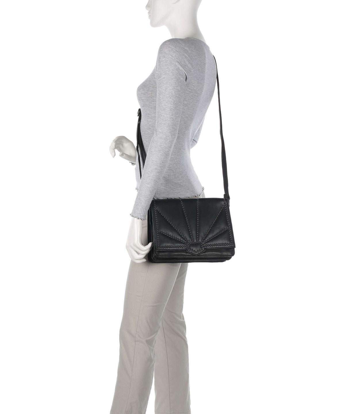Depeche Night Stories Crossbody bag black/gun metal