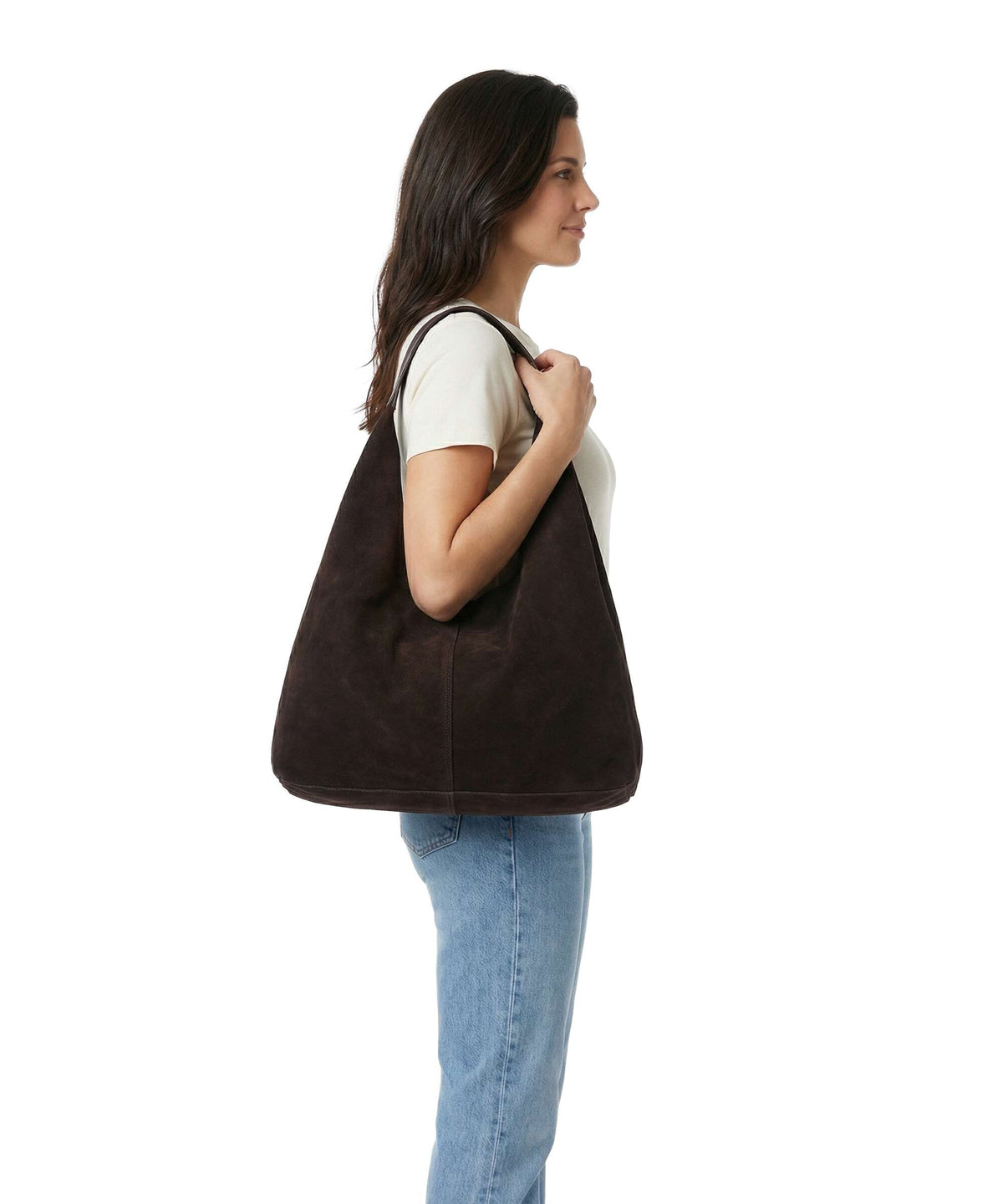 Depeche Bilbao Hobo bag chocolate