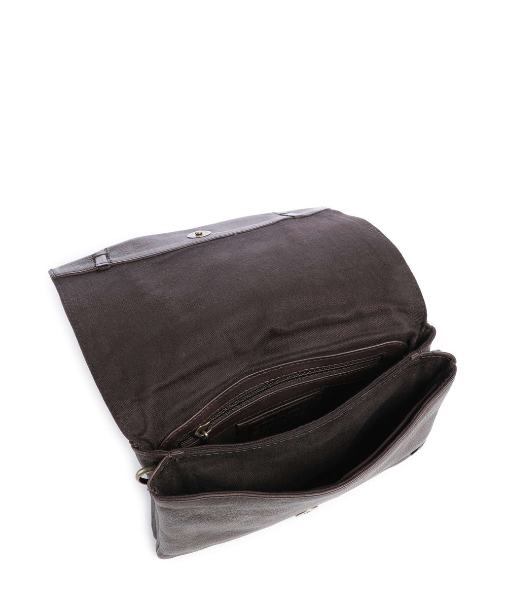 Depeche Tailors Stitch Crossbody bag chocolate