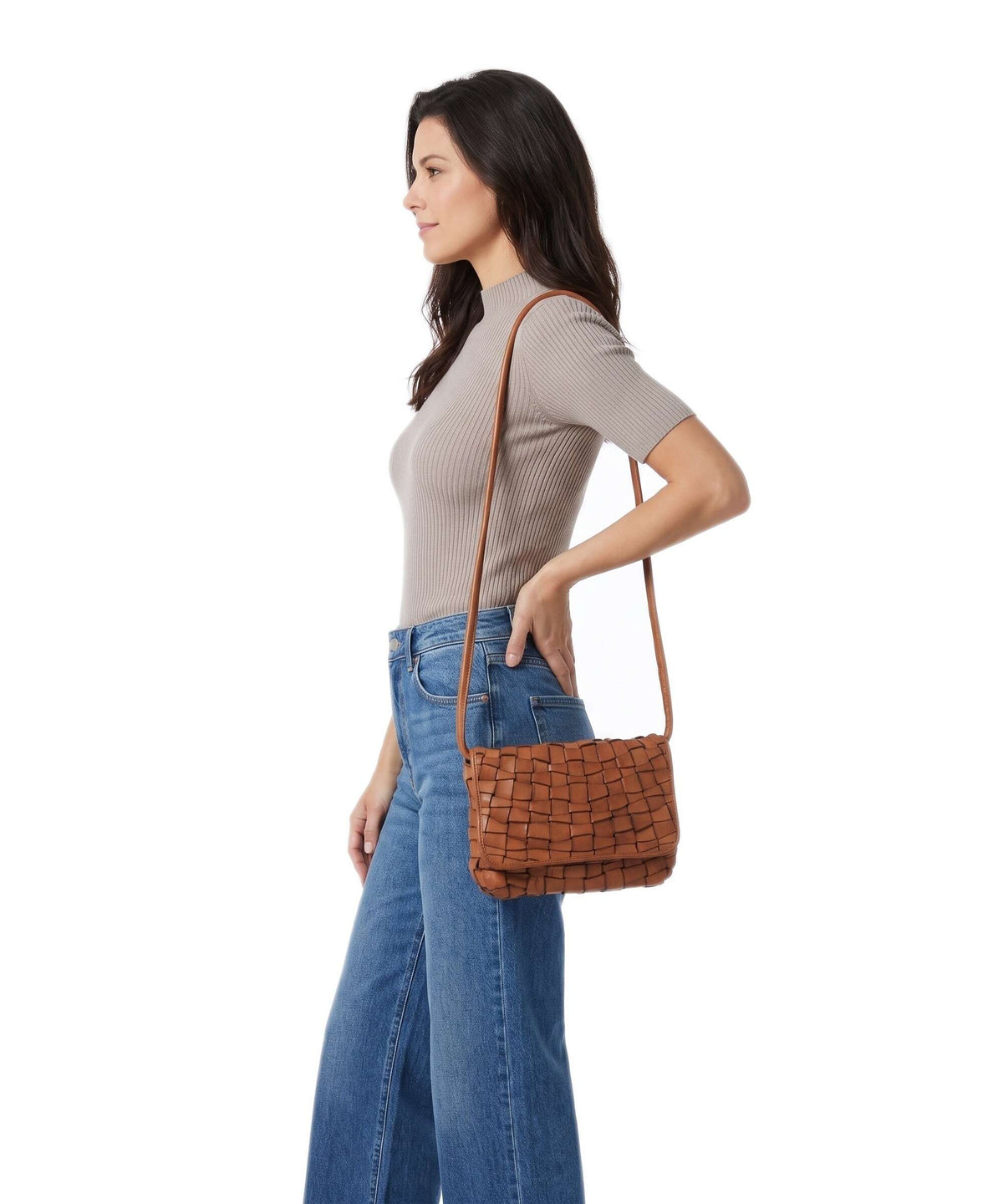 Depeche Warsaw Crossbody bag vintage cognac
