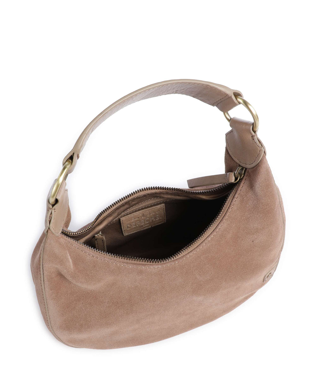 Depeche Madrid Hobo bag taupe