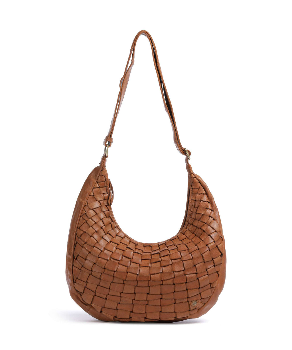 Depeche Warsaw Hobo bag vintage cognac