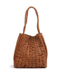 Depeche Warsaw Tote bag vintage cognac
