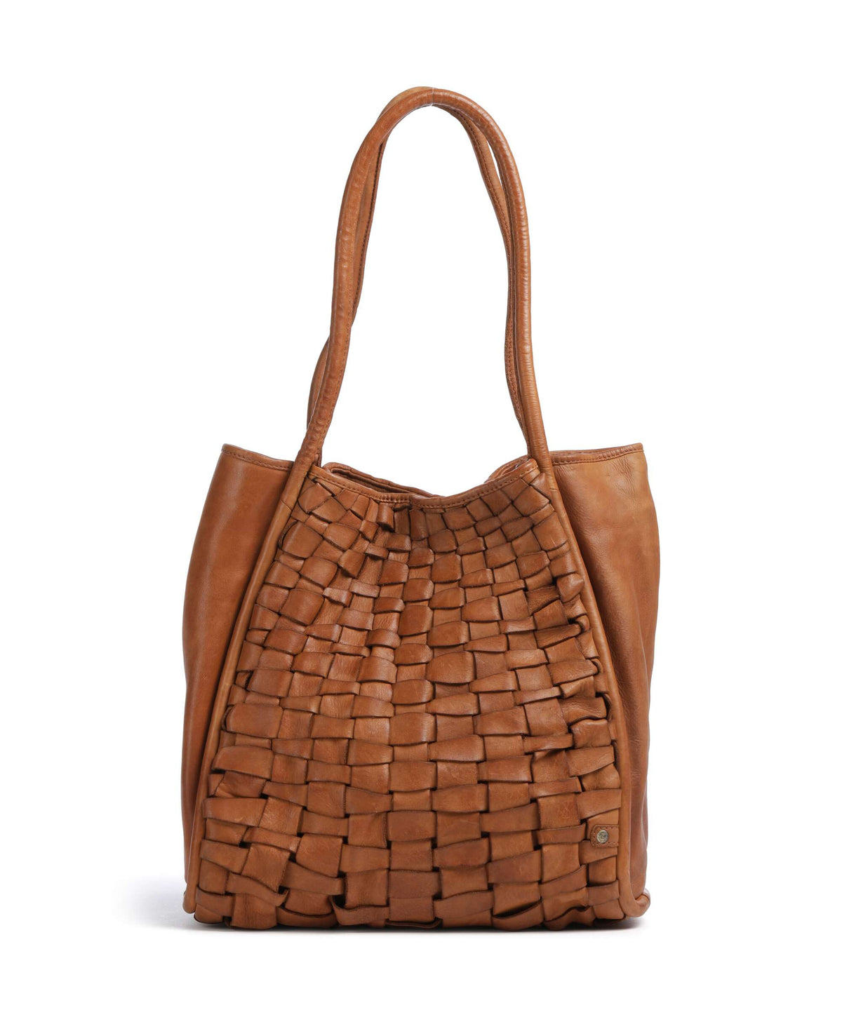 Depeche Warsaw Tote bag vintage cognac