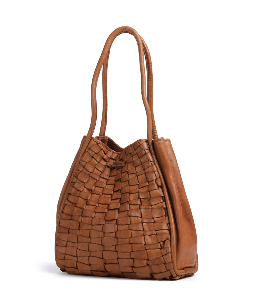 Depeche Warsaw Tote bag vintage cognac