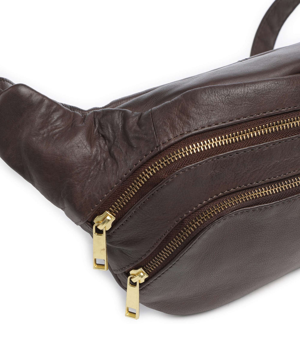 Depeche Golden Chic Belt bag coffee