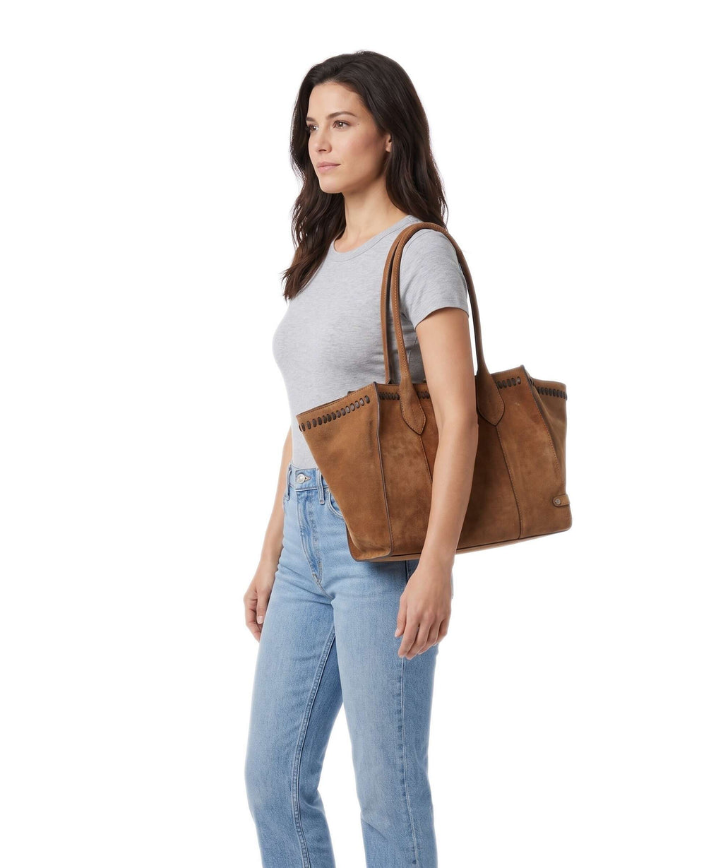 Depeche Madrid Tote bag dark tan