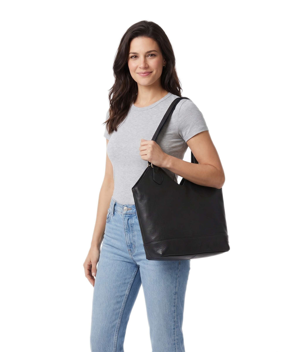 Depeche Golden Chic Hobo bag black
