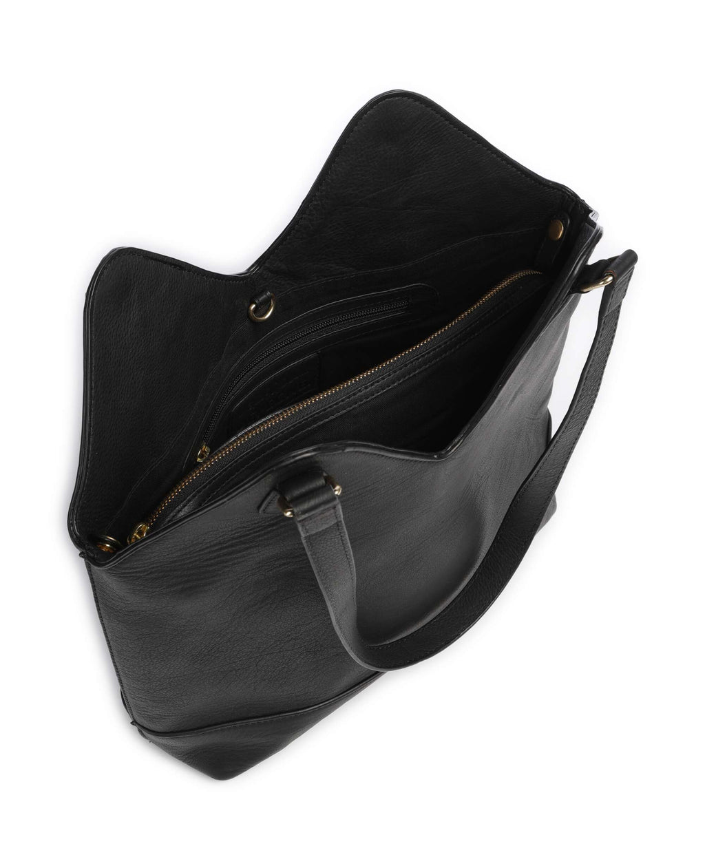 Depeche Golden Chic Hobo bag black