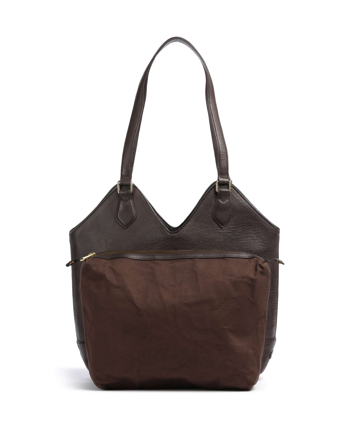 Depeche Golden Chic Hobo bag coffee