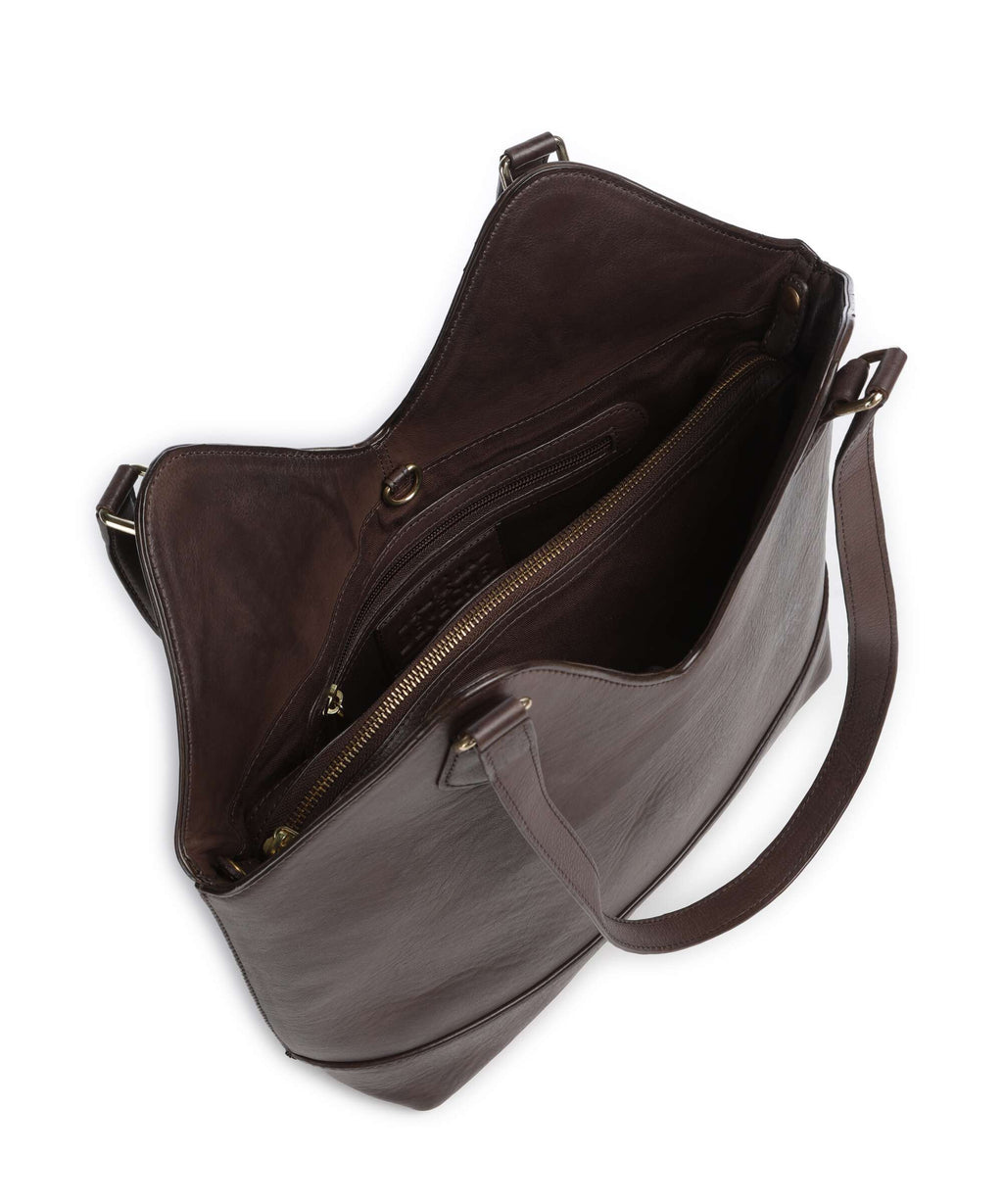 Depeche Golden Chic Hobo bag coffee