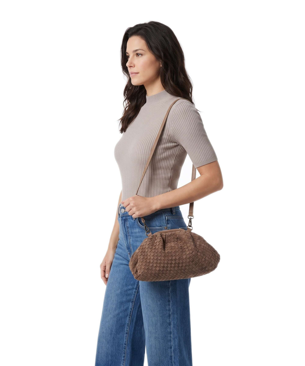 Depeche Berlin Hobo bag mud