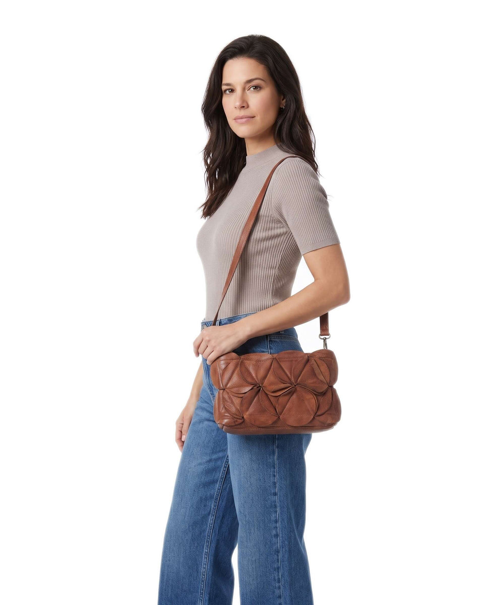 Depeche Rio Crossbody bag dark cognac