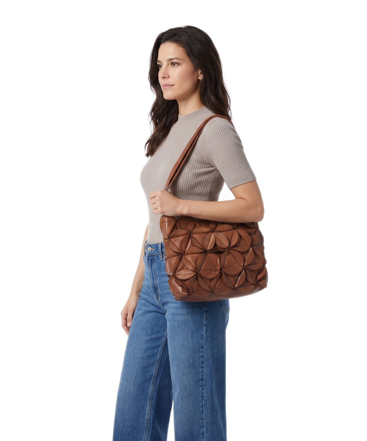 Depeche Rio Shoulder bag dark cognac