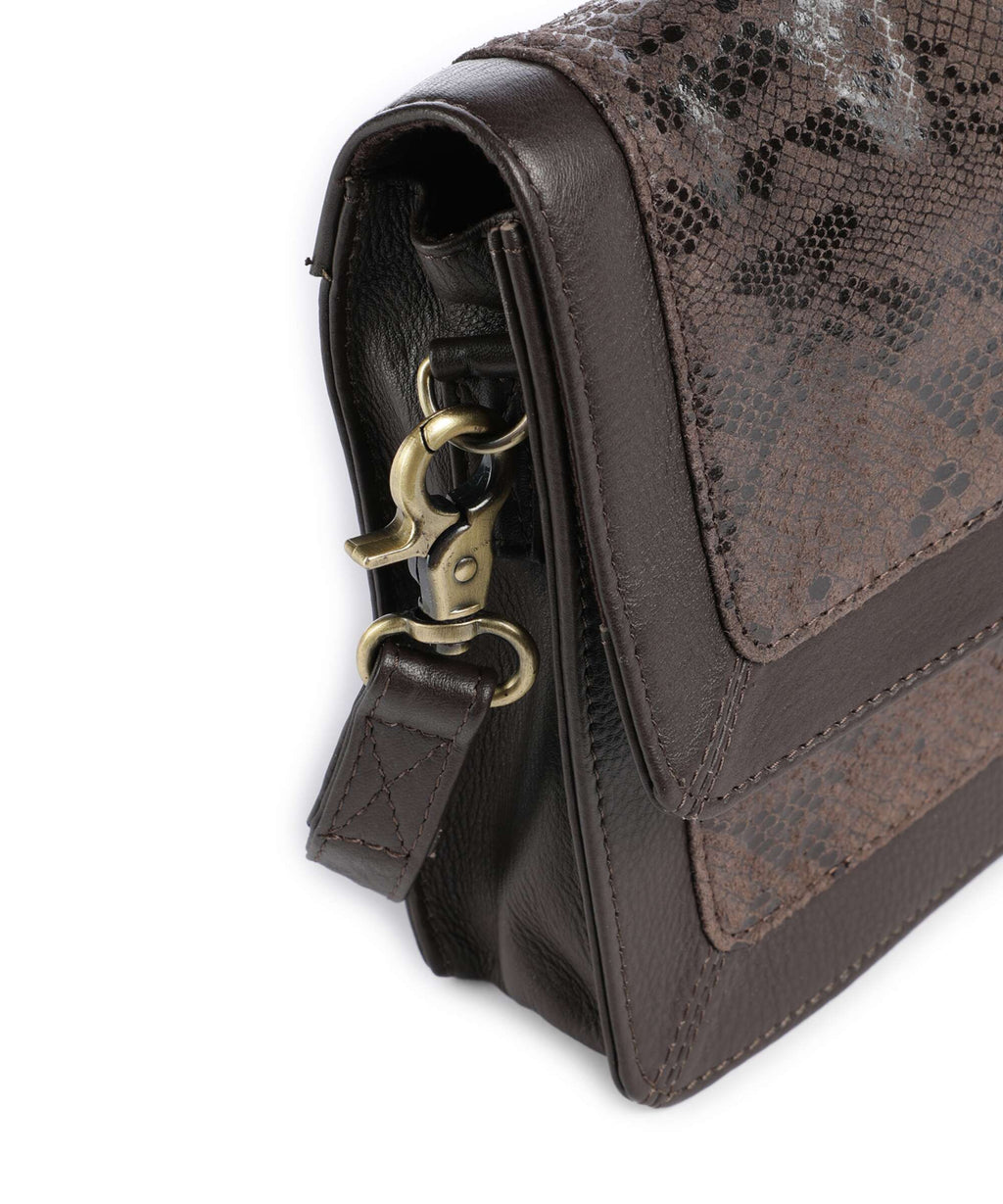 Depeche Fashion Favourites Crossbody bag mocca snake