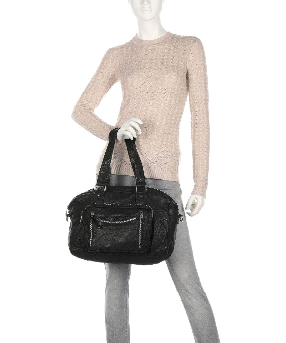 Núnoo Washed Mille Tote bag black